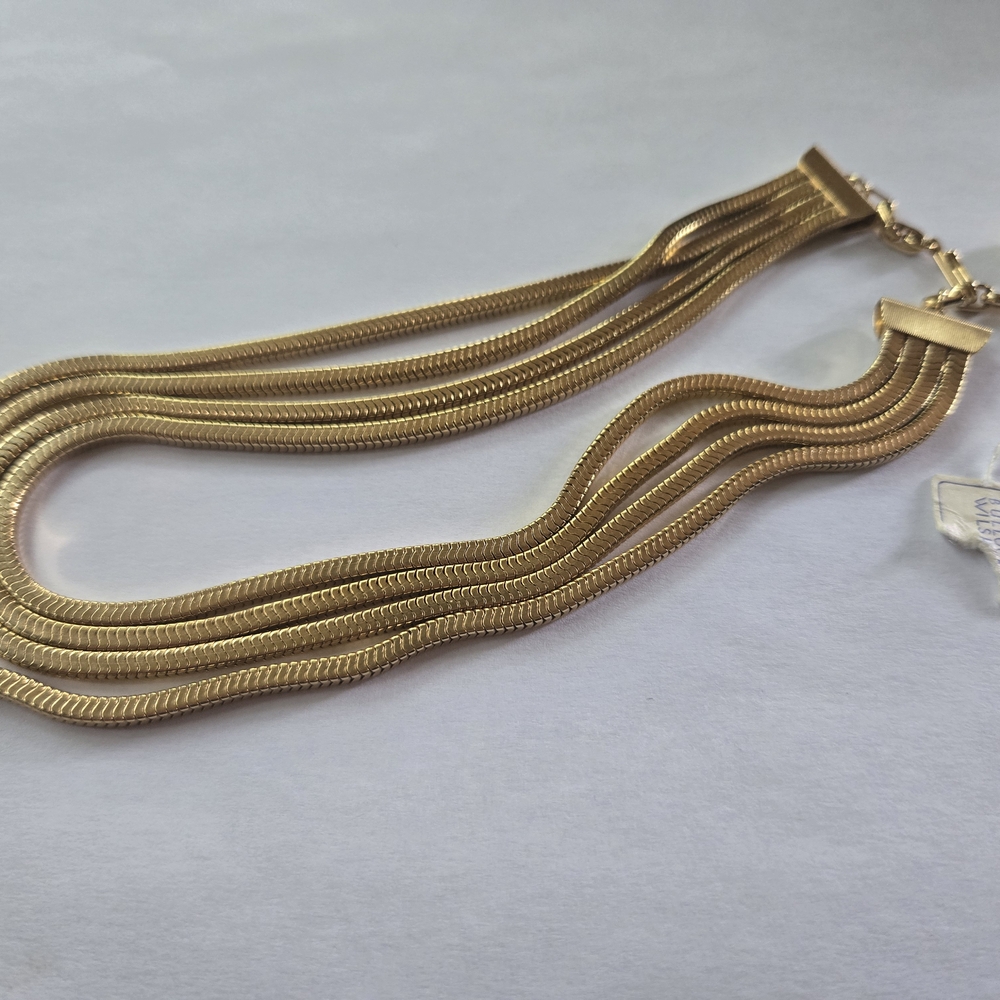 Vintage Bullocks Wilshire Elegant Gold Necklace